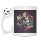 Кружка с футбольным мячиком