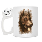 Кружка с футбольным мячиком