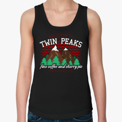 Женская майка с принтом Сериал Твин Пикс Twin Peaks