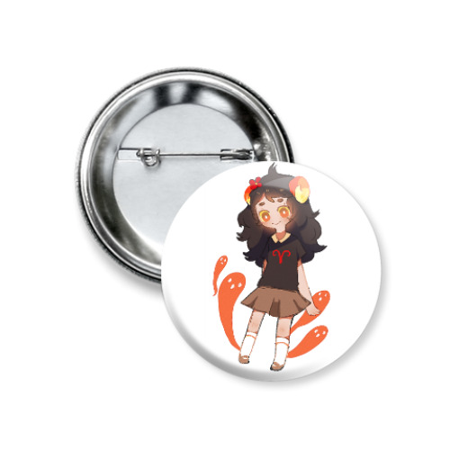 Значок 37мм с принтом Хоумстак Арадия Мегидо