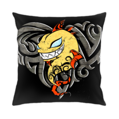 Подушка с принтом Золотой Рыб