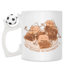 Кружка с футбольным мячиком