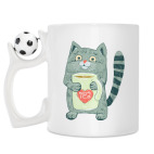 Кружка с футбольным мячиком