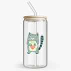 Банка с бамбуковой крышкой