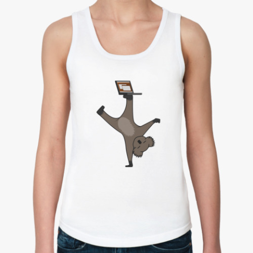 Женская майка с принтом Karmic Koala