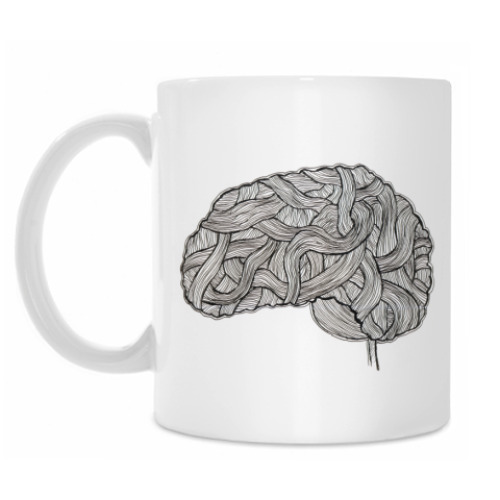 Кружка с принтом Мозг