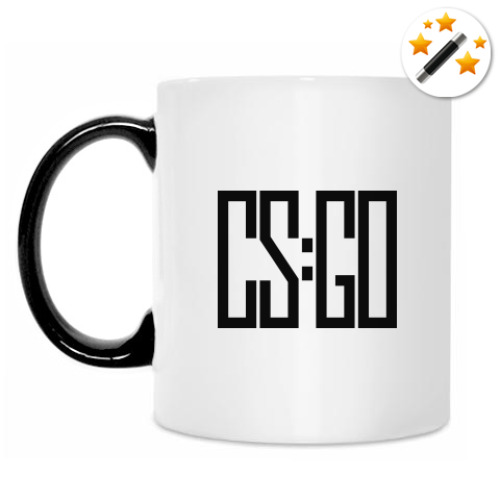 Кружка-хамелеон с принтом CS:GO