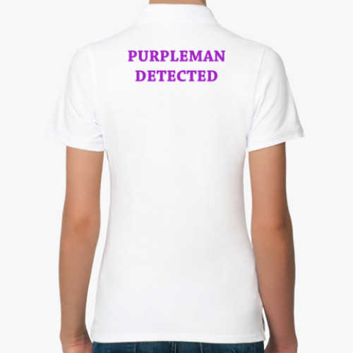 Женская рубашка поло (печать) с принтом Purpleman