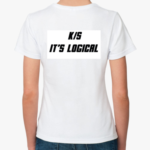 Классическая футболка с принтом  футболка