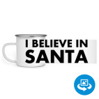 Кружка металлическая белая (круговая запечатка)