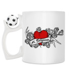 Кружка с футбольным мячиком