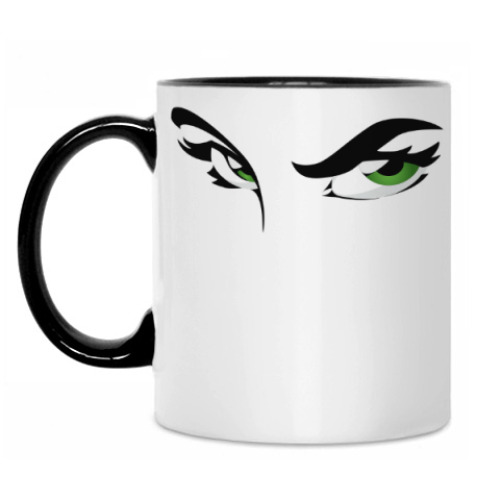 Кружка с принтом Взгляд