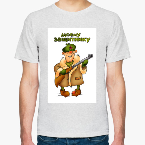 Футболка с принтом Защитник
