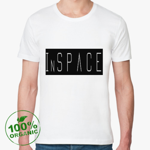 Футболка из органик-хлопка с принтом InSPACE