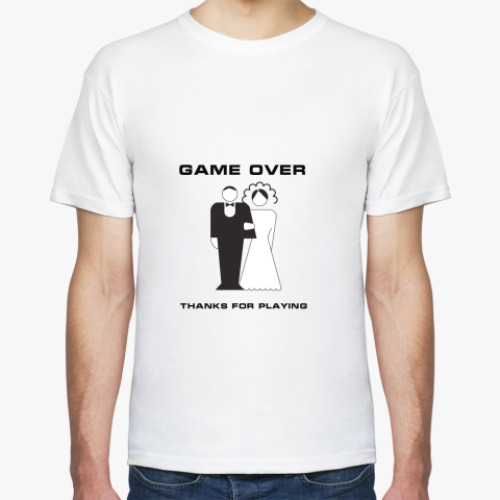 Футболка с принтом Game over