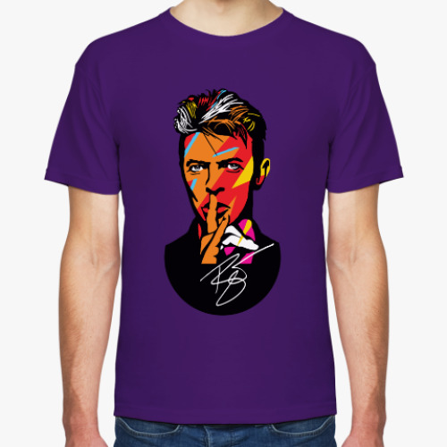 Футболка с принтом David Bowie
