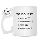 Кружка с футбольным мячиком