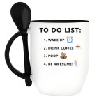 Кружка с ложкой