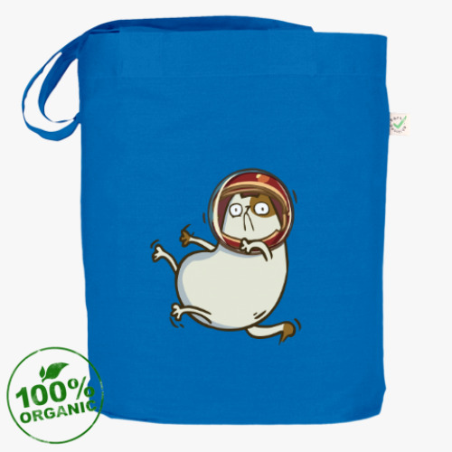 Сумка шоппер с принтом Астрокот (№26)