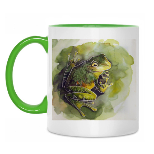 Кружка с принтом Лягушка