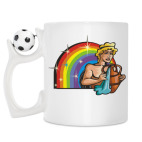 Кружка с футбольным мячиком