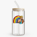 Банка с бамбуковой крышкой