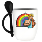 Кружка с ложкой