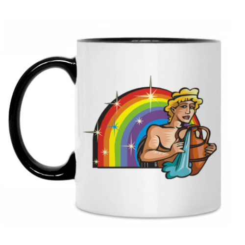 Кружка с принтом Знак зодиака- водолей