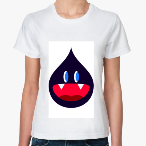 Классическая футболка с принтом Droplet