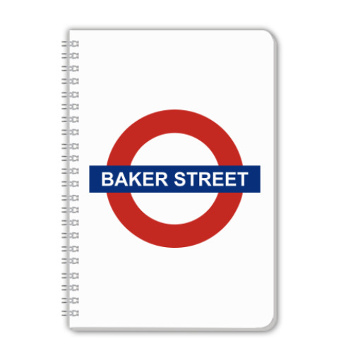 Тетрадь с принтом Baker street