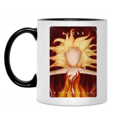 Кружка с принтом Карты героев: Алиса и Лайна