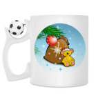 Кружка с футбольным мячиком