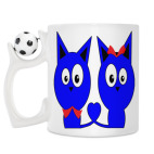 Кружка с футбольным мячиком