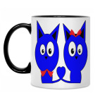 Кружка двухцветная