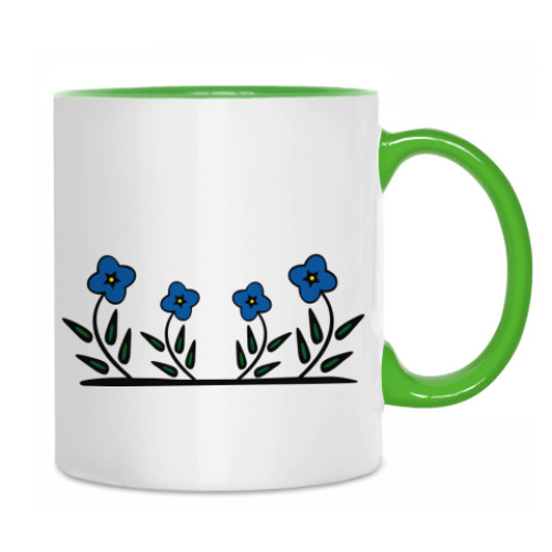 Кружка с принтом Кот и сердце