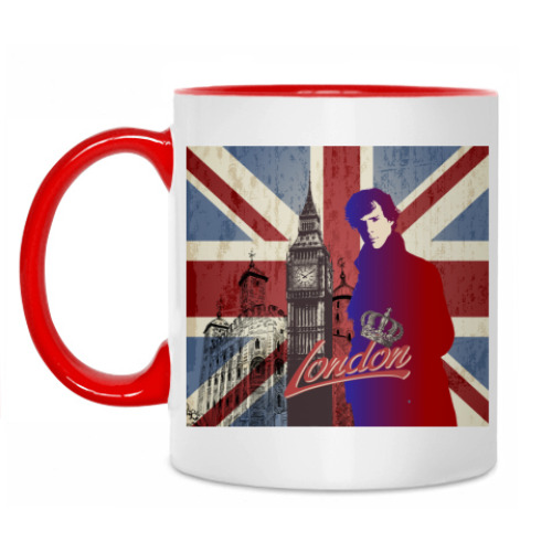 Кружка с принтом Sherlock