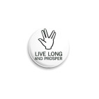 Значок 25 мм Live Long &amp; Prosper