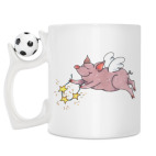 Кружка с футбольным мячиком