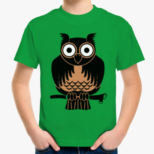 Детская футболка с принтом Сова, совушка, мудрые в городе