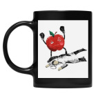 Кружка цветная UV-DTF