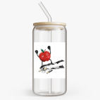 Банка с бамбуковой крышкой