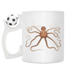 Кружка с футбольным мячиком