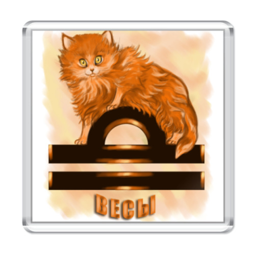 Магнит с принтом  Весы