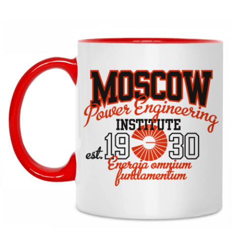 Кружка с принтом Символика МЭИ