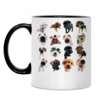 Кружка двухцветная