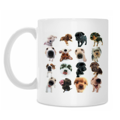 Кружка с принтом Собаки