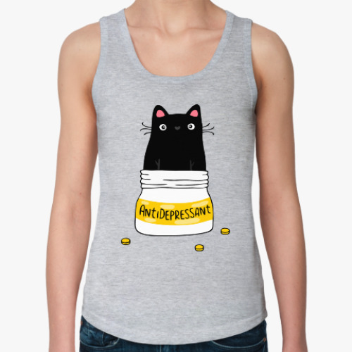 Женская майка с принтом Антидепрессант