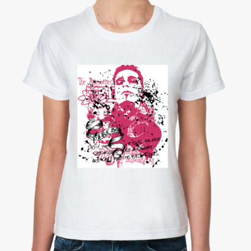 Классическая футболка с принтом Дизайн