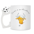 Кружка с футбольным мячиком