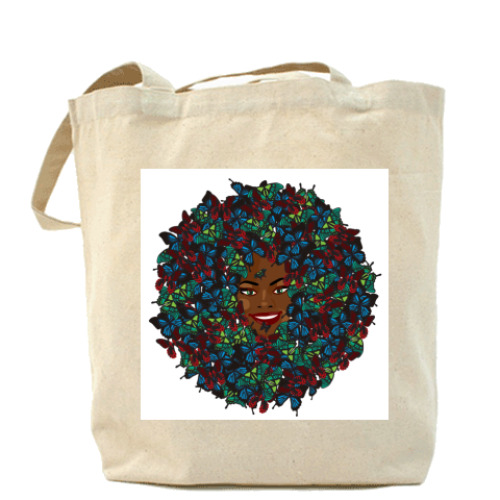 Сумка шоппер с принтом Негритянка